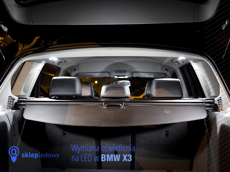 Bmw X3 F25 wymiana żarówek na ledowe